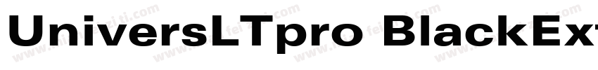 UniversLTpro BlackExt字体转换